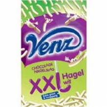 Venz XXL chocolade hagel wit (380 gr.)