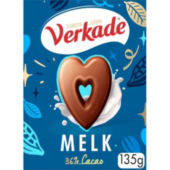 Verkade Milk Chocolate Heart  (135 gr.)