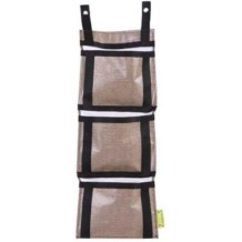 Zigg-Zagg Plants Hanging Garden Bag Brown 3 Compartments