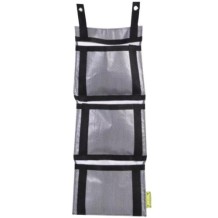 Zigg-Zagg Plants Hanging Garden Bag Gray 3 Compartments